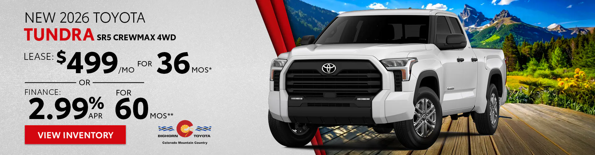 New 2026 Toyota Tundra SR5 CrewMax 4WD