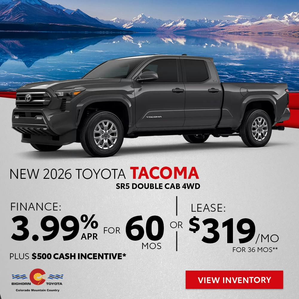 New 2026 Toyota Tacoma SR5 Double Cab 4WD
