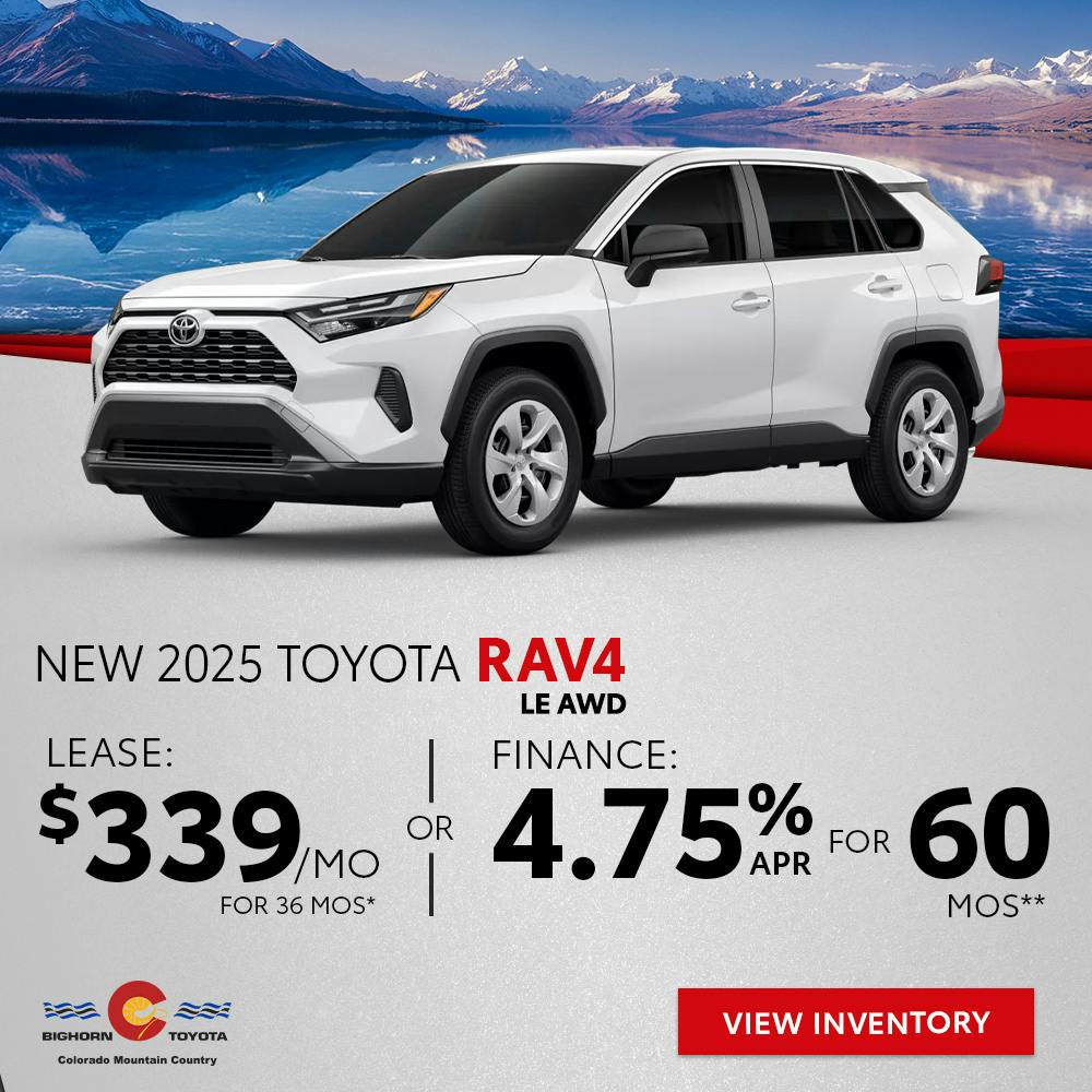 New 2025 Toyota RAV4 LE AWD