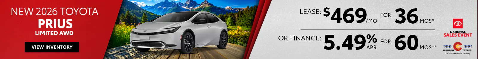 New 2026 Toyota Prius Limited AWD