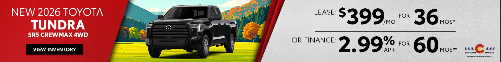 New 2026 Toyota Tundra SR5 CrewMax 4WD