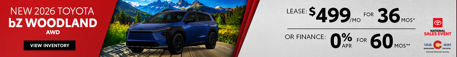 New 2026 Toyota bZ Woodland AWD