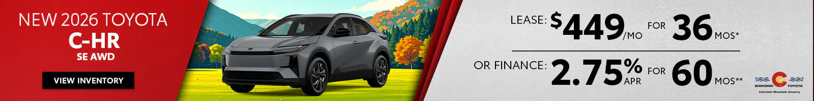 New 2026 Toyota C-HR SE AWD