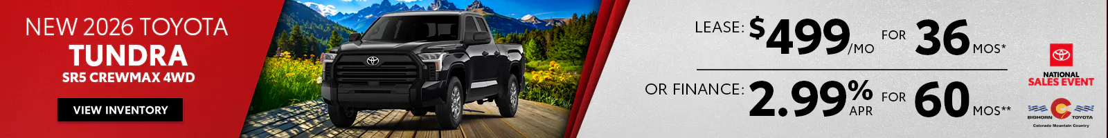 New 2026 Toyota Tundra SR5 CrewMax 4WD