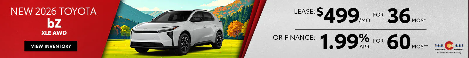 New 2026 Toyota bZ XLE AWD