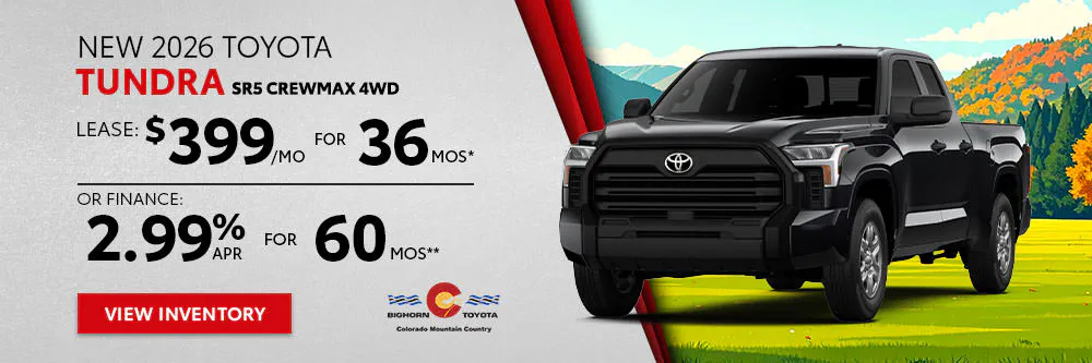 New 2026 Toyota Tundra SR5 CrewMax 4WD | Bighorn Toyota