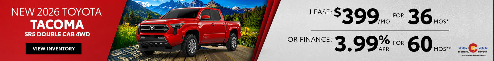 New 2026 Toyota Tacoma SR5 Double Cab 4WD