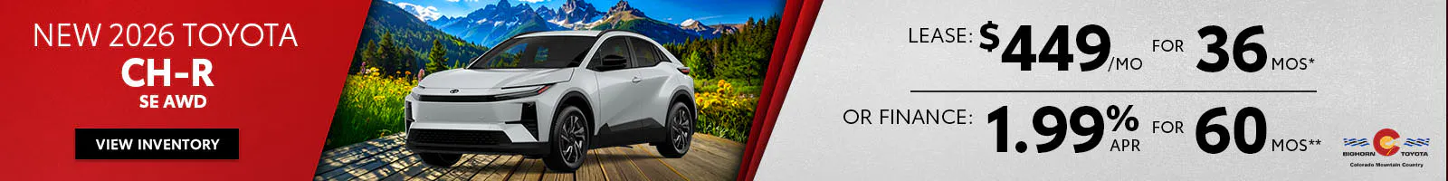 New 2026 Toyota C-HR SE AWD