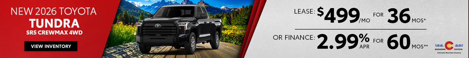 New 2026 Toyota Tundra SR5 CrewMax 4WD