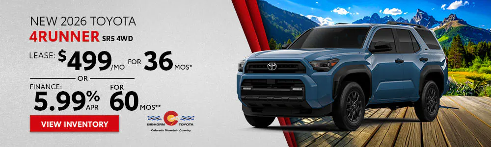New 2026 Toyota 4Runner SR5 4WD | Bighorn Toyota