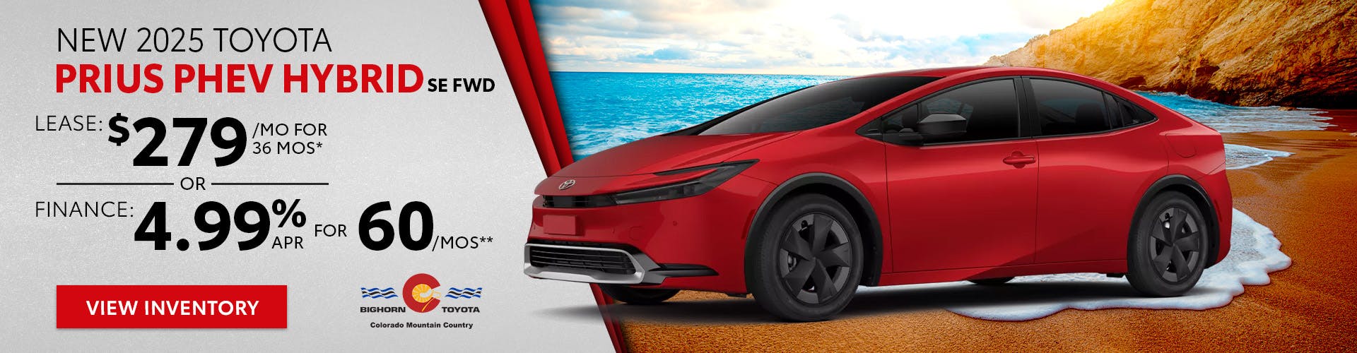 New 2025 Toyota Prius PHEV Hybrid SE FWD