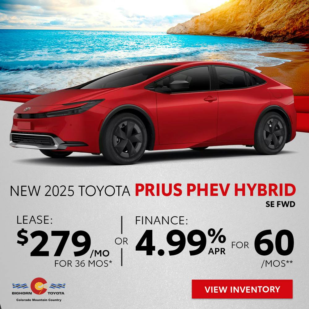 New 2025 Toyota Prius PHEV Hybrid SE FWD