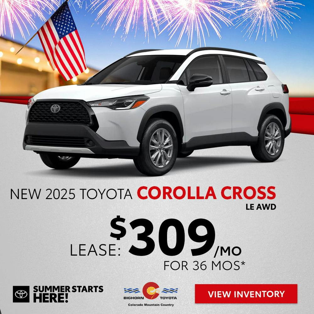 New 2025 Toyota Corolla Cross LE AWD