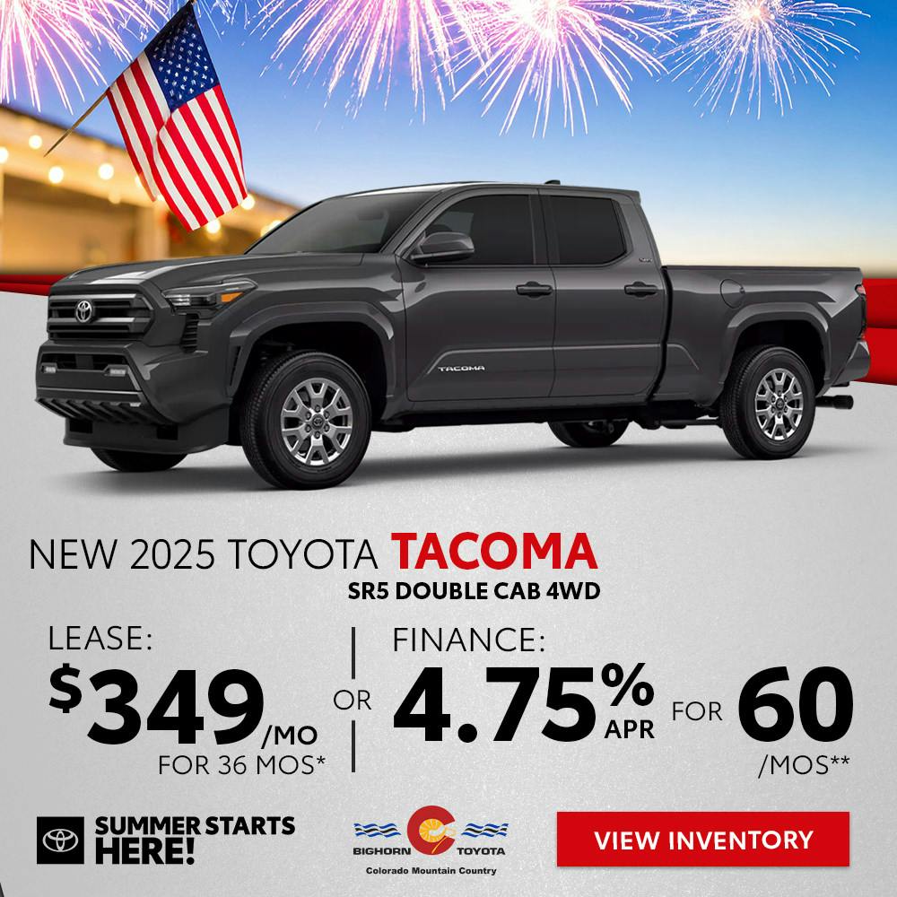 New 2025 Toyota Tacoma SR5 Double Cab 4WD