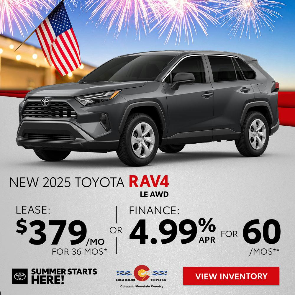 New 2025 Toyota RAV4 LE AWD