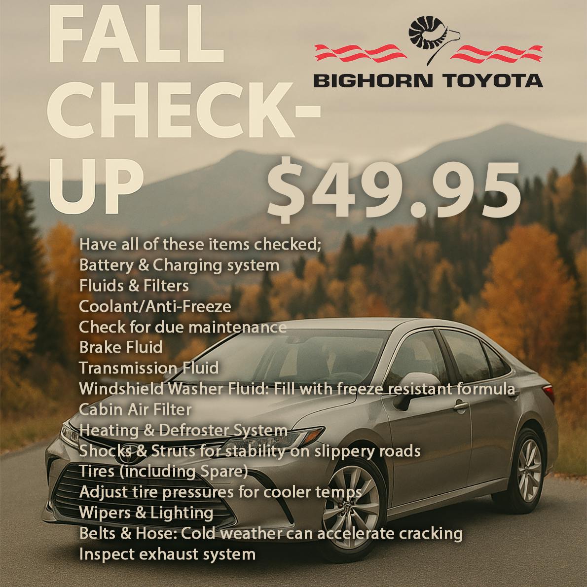 Fall Check-Up | Bighorn Toyota