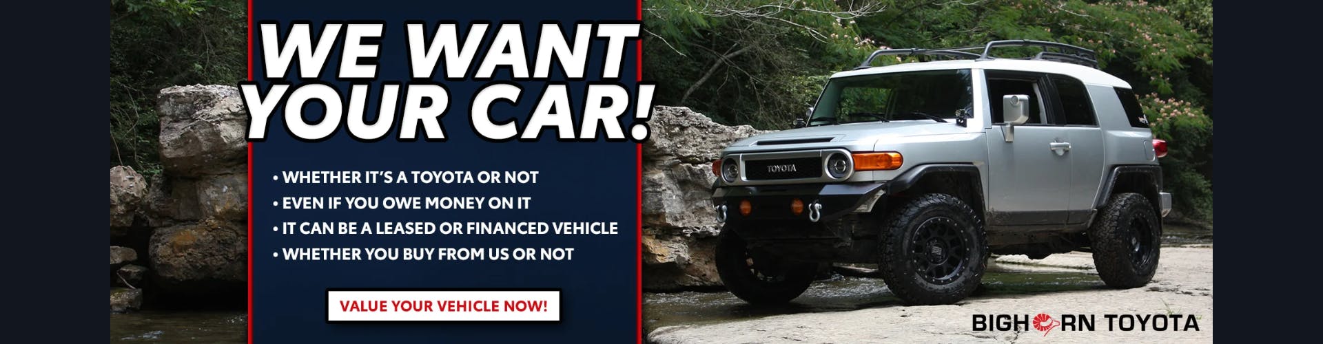 We Want Your Vehicle