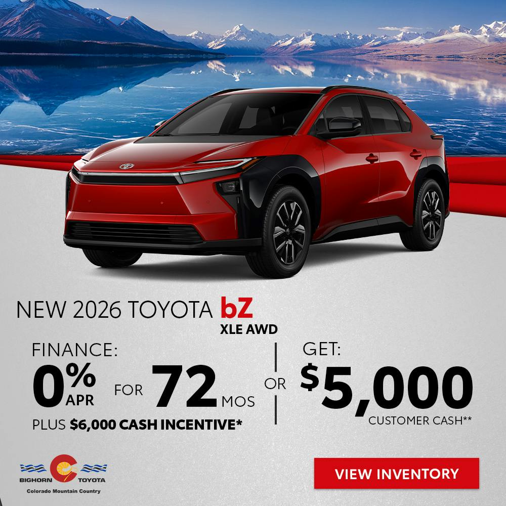 New 2026 Toyota bZ XLE AWD