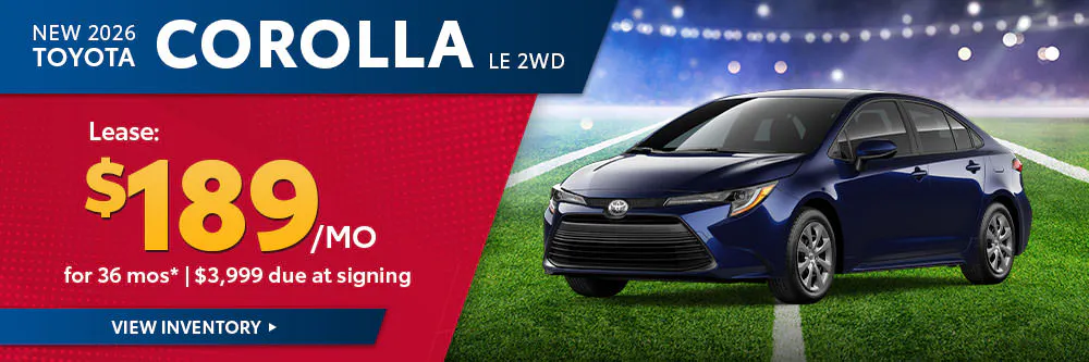 New 2026 Toyota Corolla LE 2WD | Brewer Airport Toyota