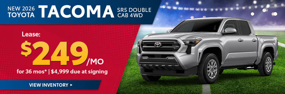New 2026 Toyota Tacoma SR5 Double Cab 4WD | Brewer Airport Toyota