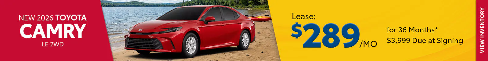 New 2026 Toyota Camry LE 2WD