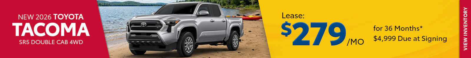 New 2026 Toyota Tacoma SR5 Double Cab 4WD