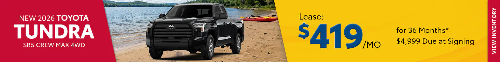 New 2026 Toyota Tundra SR5 Crew Max 4WD