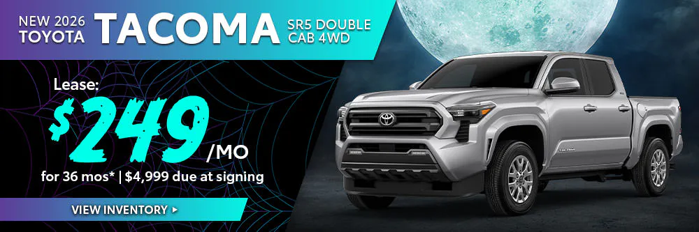 New 2026 Toyota Tacoma SR5 Double Cab 4WD | Brewer Airport Toyota