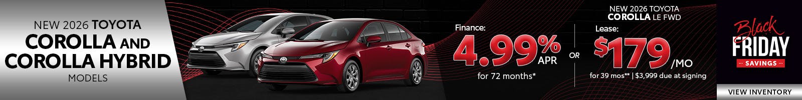 New 2026 Toyota Corolla and Corolla Hybrid Models