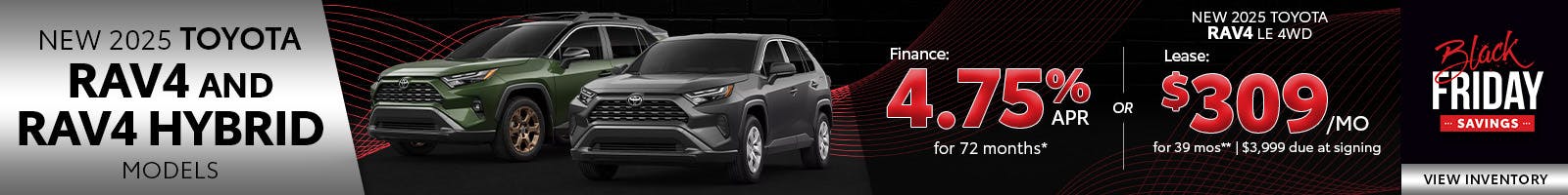 New 2025 Toyota RAV4 and RAV4 Hybrid Models