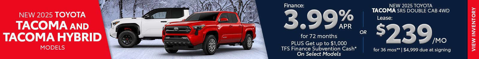 New 2025 Toyota Tacoma and Tacoma Hybrid Models