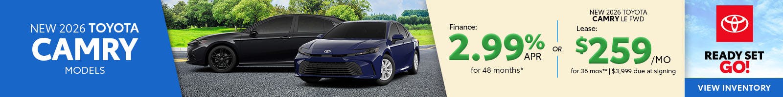 New 2026 Toyota Camry Models