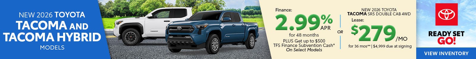 New 2026 Toyota Tacoma and Tacoma Hybrid Models