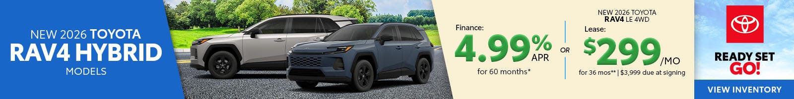 New 2026 Toyota RAV4 Hybrid Models