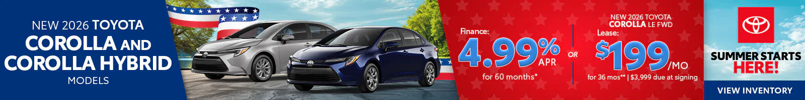 New 2026 Toyota Corolla and Corolla Hybrid Models