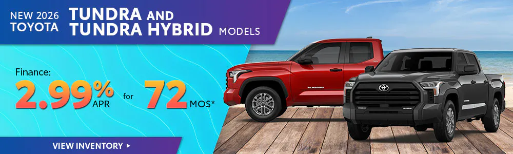 New 2026 Toyota Tundra and Tundra Hybrid Models | Brewer Airport Toyota