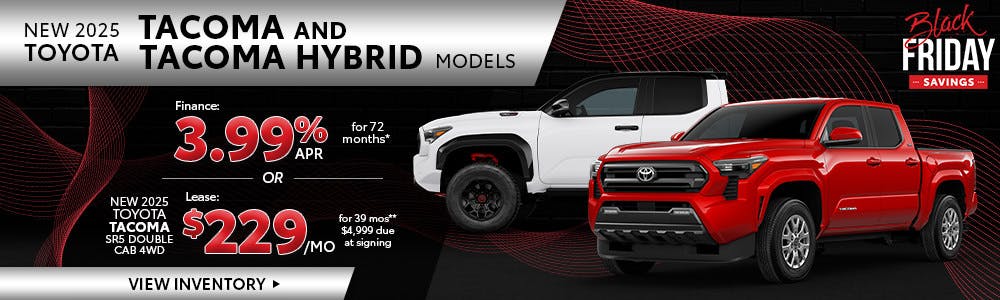 New 2025 Toyota Tacoma and Tacoma Hybrid Models | Brewer Airport Toyota