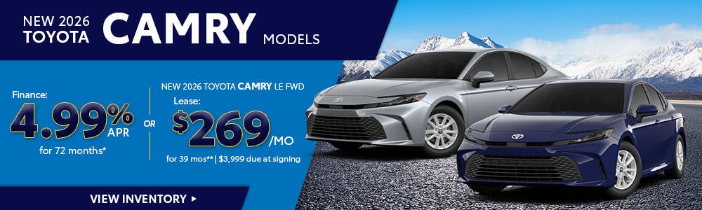 New 2026 Toyota Camry Models | Brewer Airport Toyota