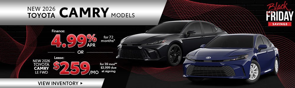 New 2026 Toyota Camry Models | Brewer Airport Toyota