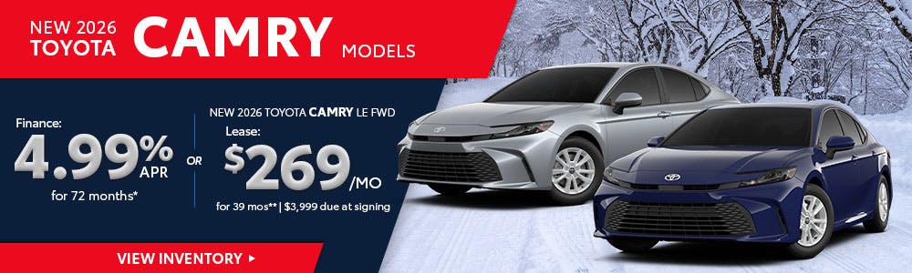 New 2026 Toyota Camry Models | Brewer Airport Toyota