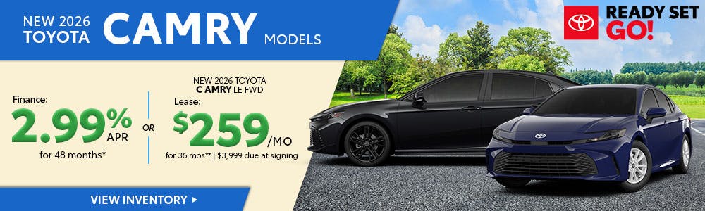 New 2026 Toyota Camry Models | Brewer Airport Toyota