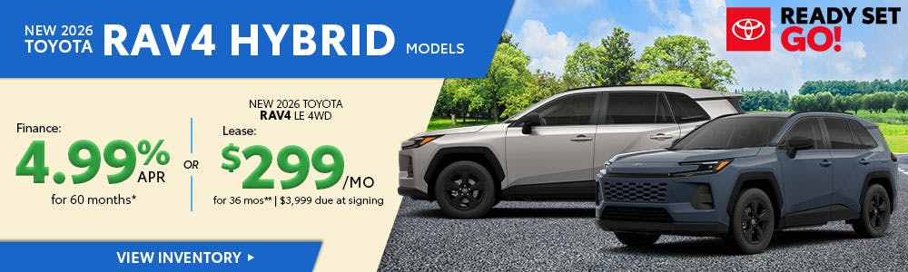 New 2026 Toyota RAV4 Hybrid Models | Brewer Airport Toyota