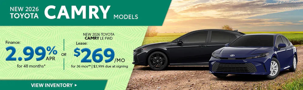 New 2026 Toyota Camry Models | Brewer Airport Toyota