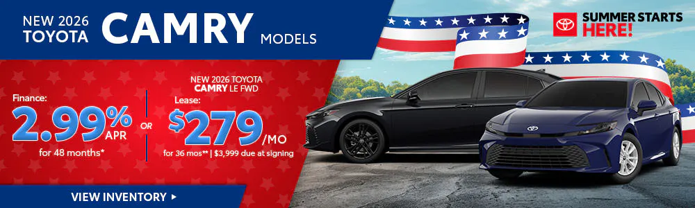 New 2026 Toyota Camry Models | Brewer Airport Toyota