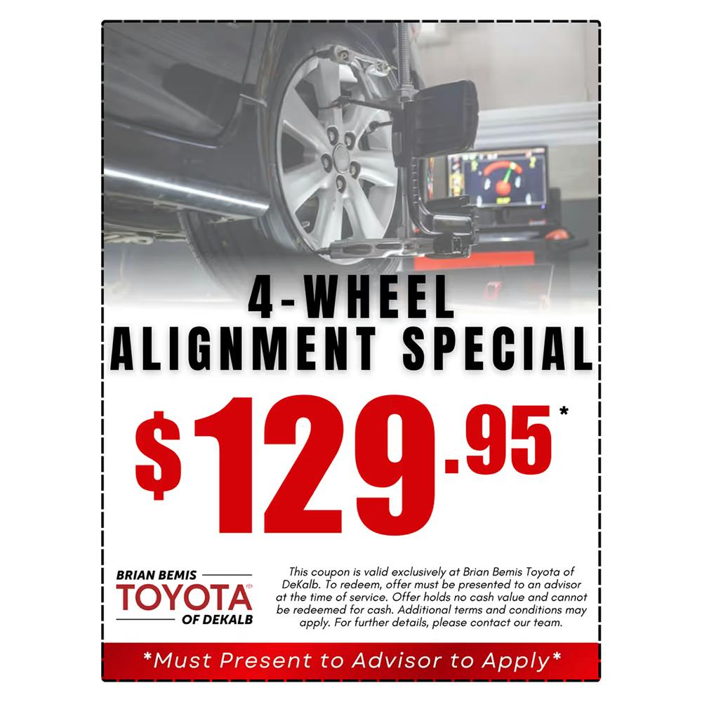 4-Wheel Alignment Special | Brian Bemis Toyota of DeKalb