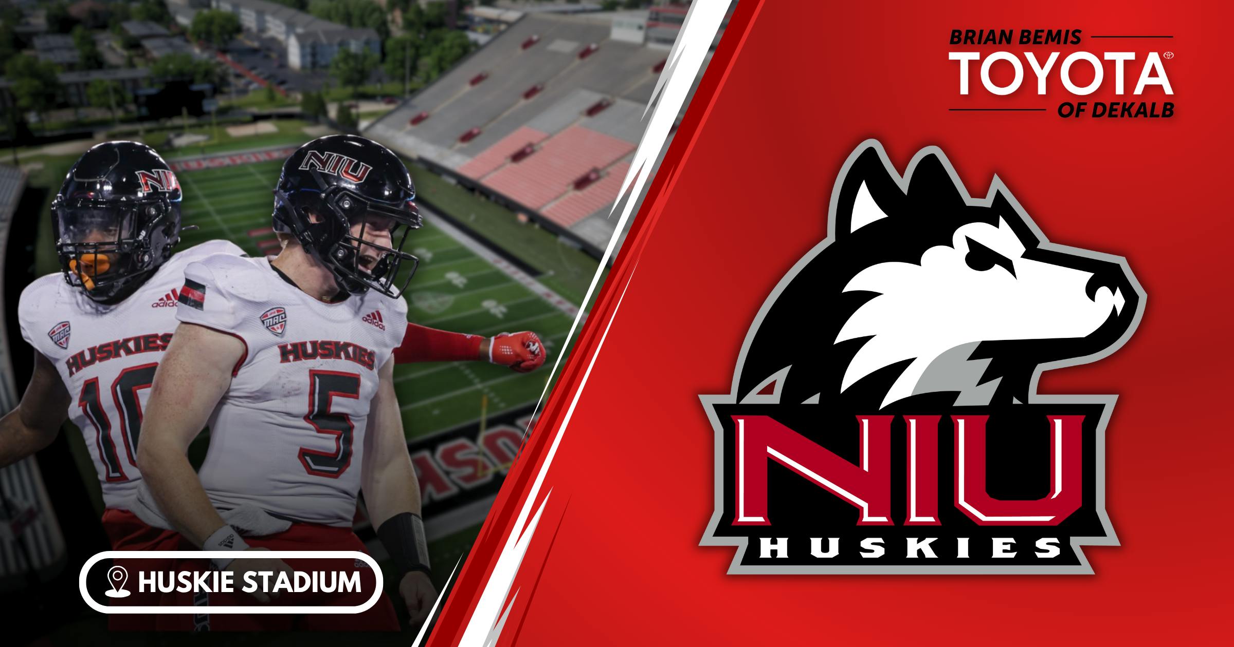 NIU Huskies Football at Huskie Stadium