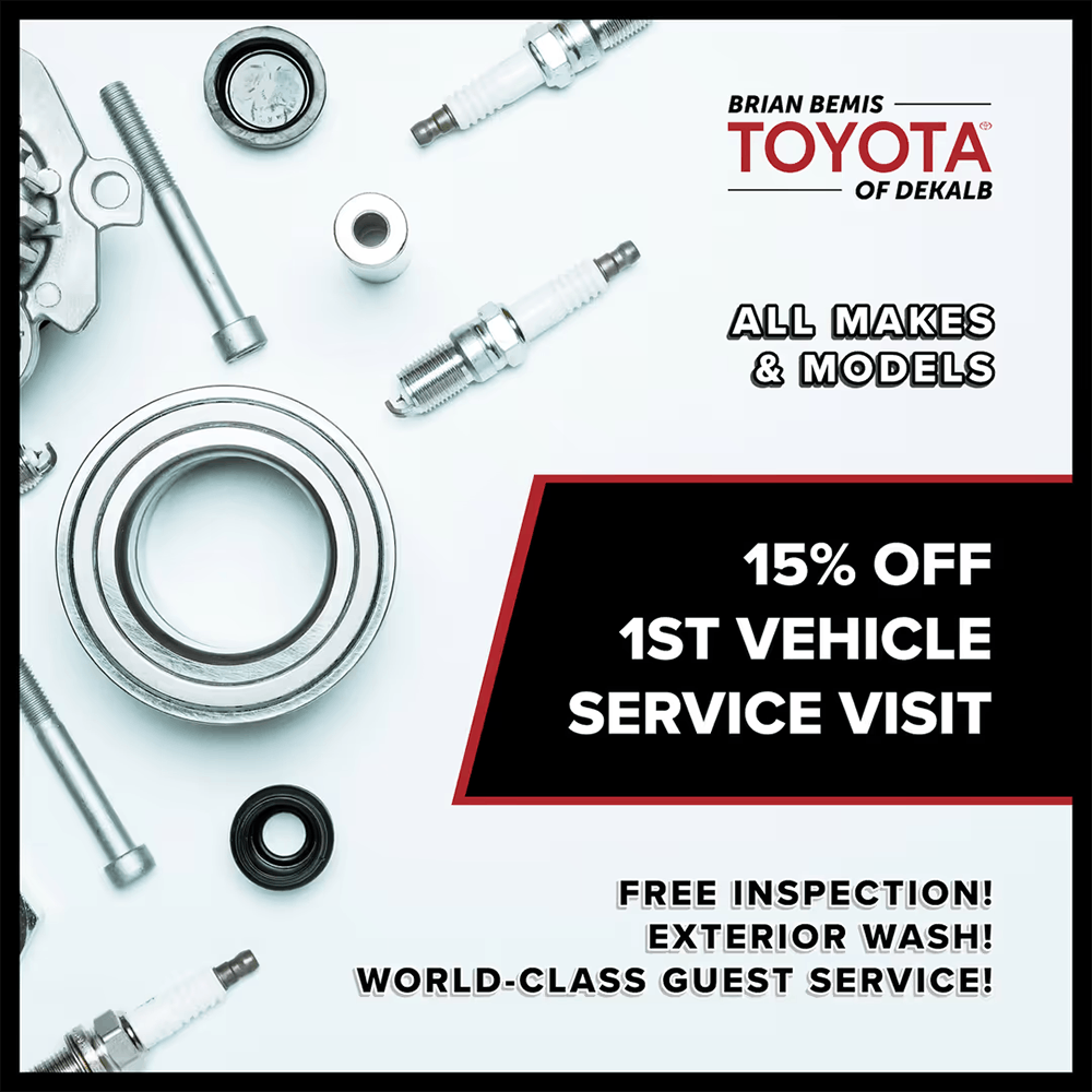 15% Off 1st Vehicle Service | Brian Bemis Toyota of DeKalb