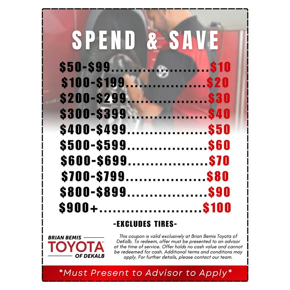 Spend & Save | Brian Bemis Toyota of DeKalb
