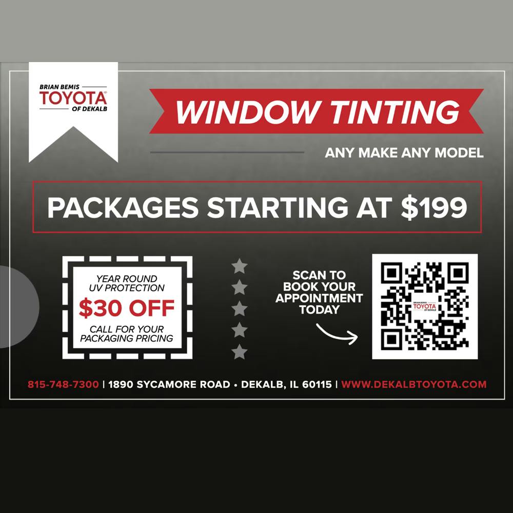 Window Tinting Any Make Any Model | Brian Bemis Toyota of DeKalb