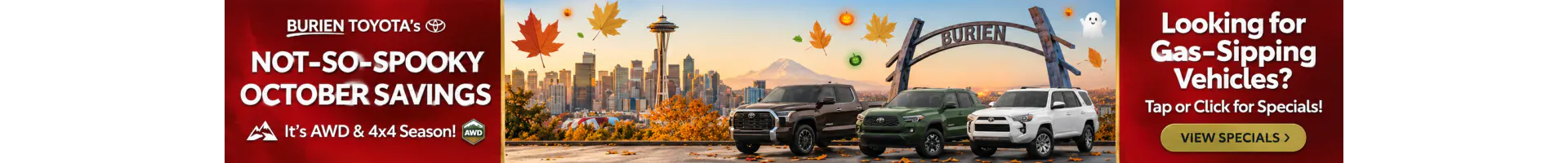 Seattle Toyota AWD 4x4 Burien Kent Renton Auburn